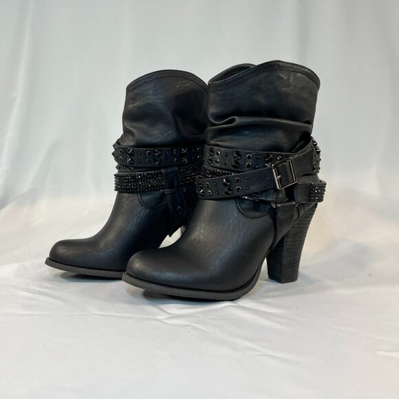 Not Rated Rhinestone Cowboy Ankle Boots | Women’s 8 - Picture 1 of 4